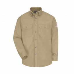 D1295 FR Long Sleeve Shirt Khaki 3XL Button
