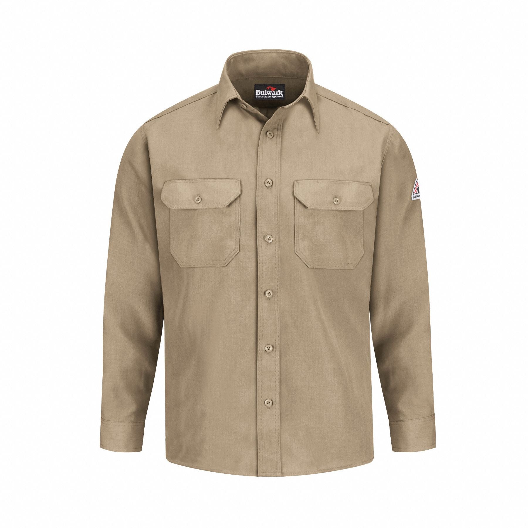 D1703 FR Long Sleeve Shirt Tan XL Button