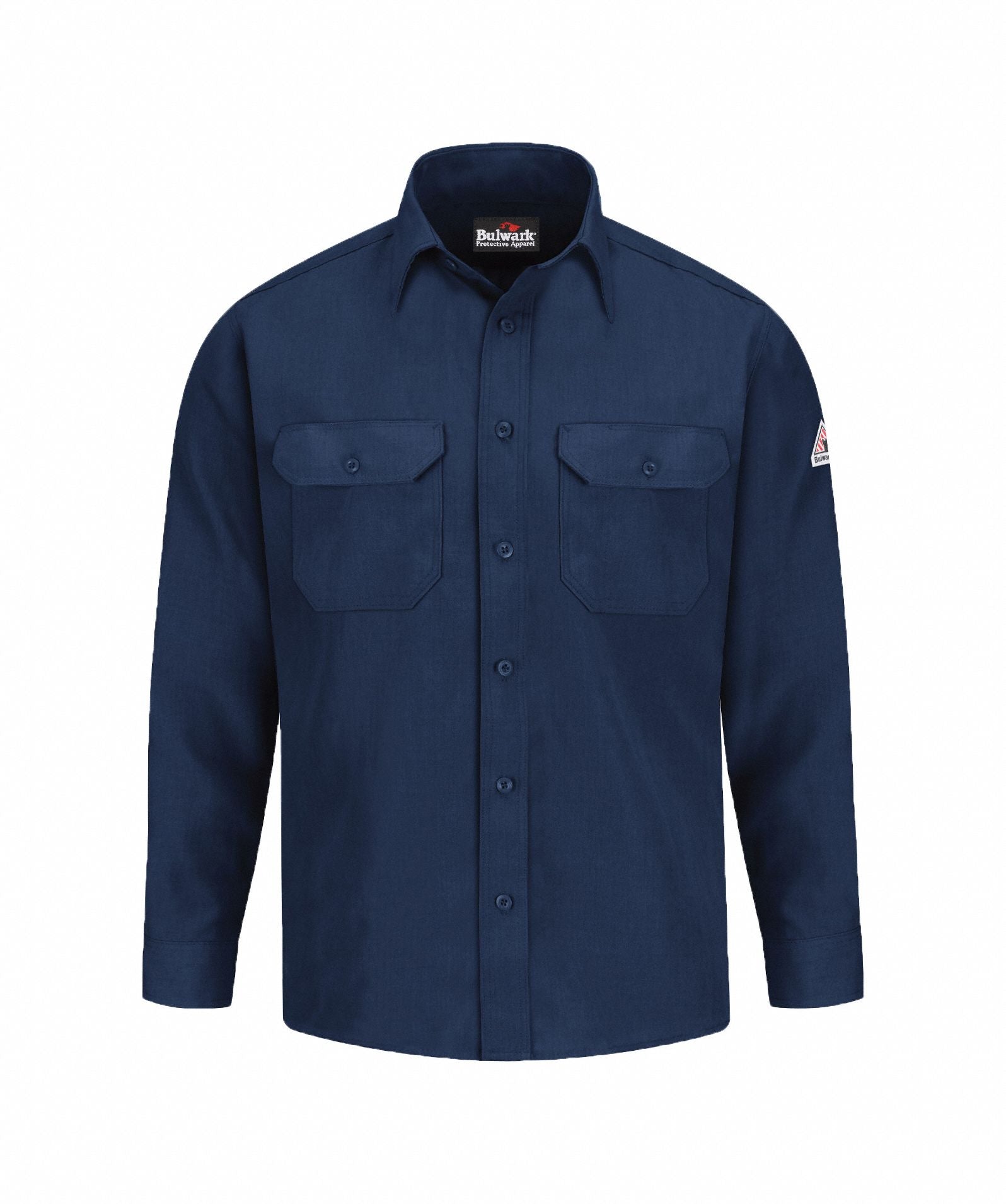 D1703 FR Long Sleeve Shirt Navy L Button