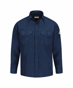 D1703 FR Long Sleeve Shirt Navy 3XL Button