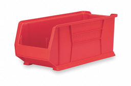 D5557 Super Size Bin Red Plastic 10 in