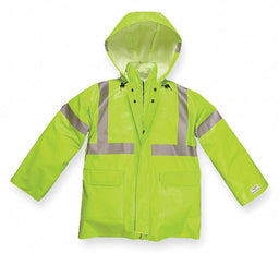 D0642 Arc Flash Rain Jacket Cat 1 Ylw/Grn M