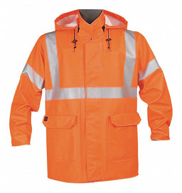 D0649 Arc Flash Rain Jacket Cat 2 Orange 2XL