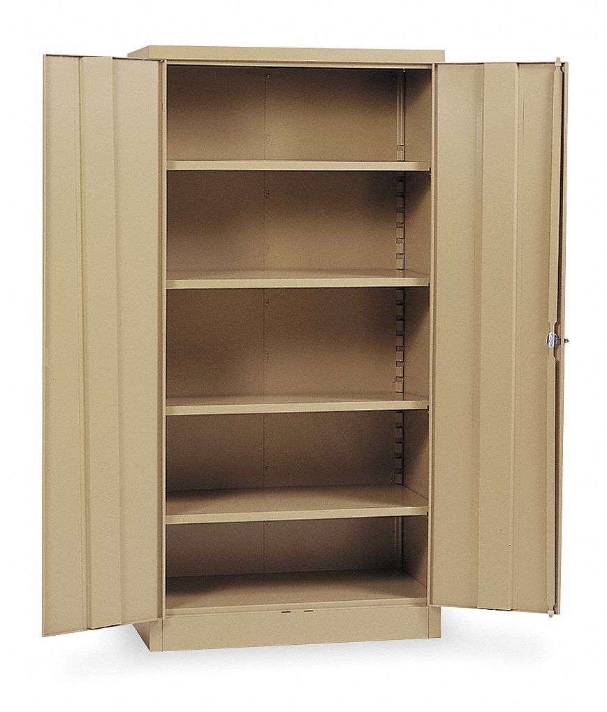Storage Cabinet 72 x36 x24 Tan 4Shlv