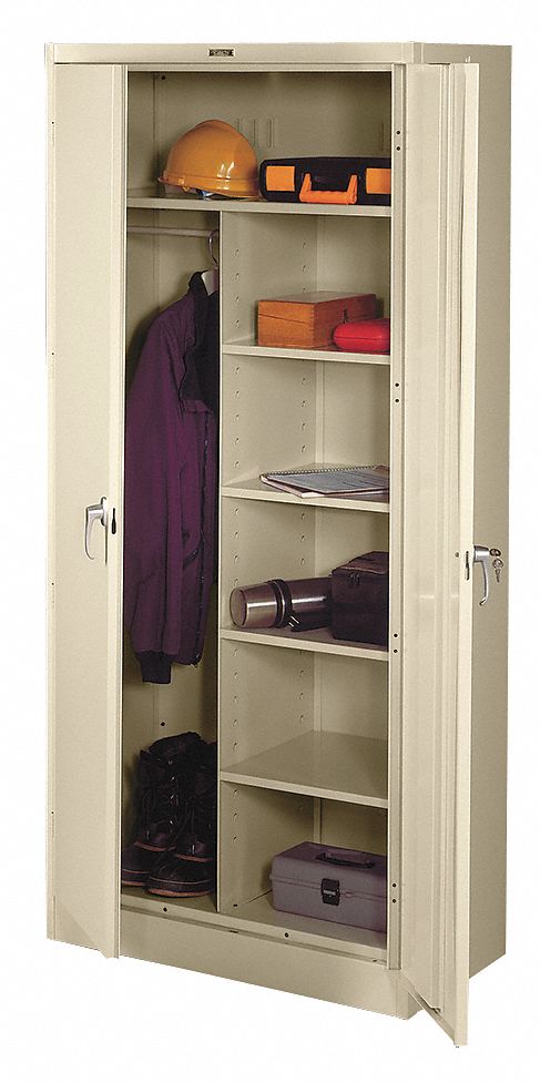 Storage Cabinet 78 x36 x24 Putty 5Shlv