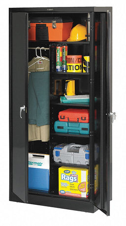 Storage Cabinet 78 x36 x24 Black 5Shlv