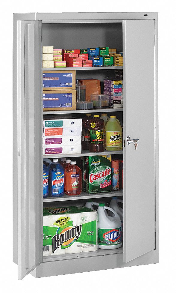 Storage Cabinet 72 x36 x18 LtGry 4Shlv