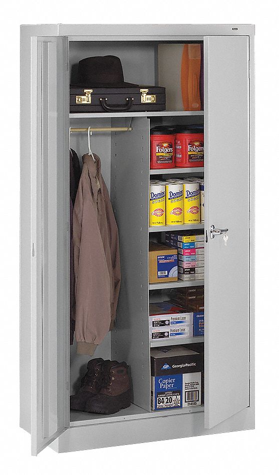 Storage Cabinet 72 x36 x18 LtGry 5Shlv
