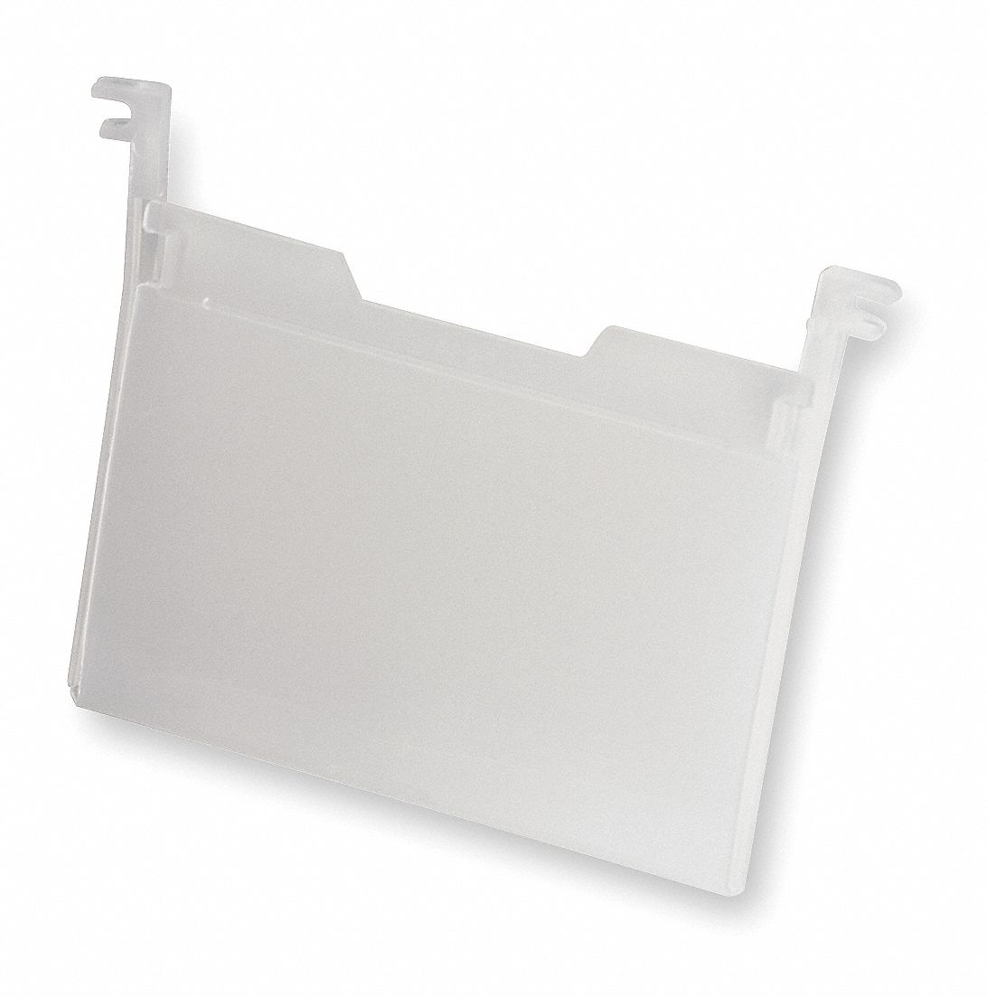LblHldr Clear Smooth Label Adhered PK6