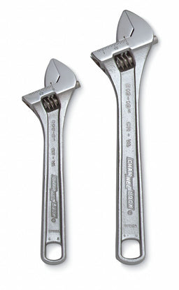 Adj. Wrench Set Steel Chrm 6-1/4 to 10