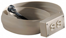 Covered Ext Cord 8ft 6ft Covered Blk