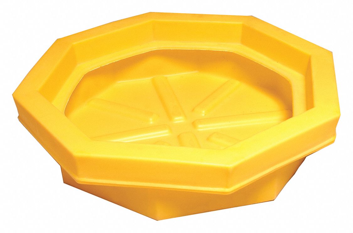 Drum Tray 22.8 gal Dia 32in Yellow