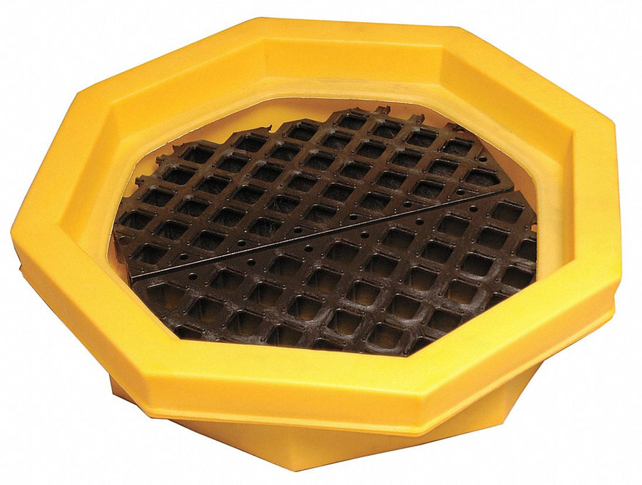 Drum Tray 21 gal Dia 32in Yellow