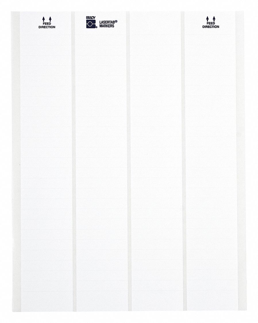 Label 1 in W 1 in L Polyester PK48