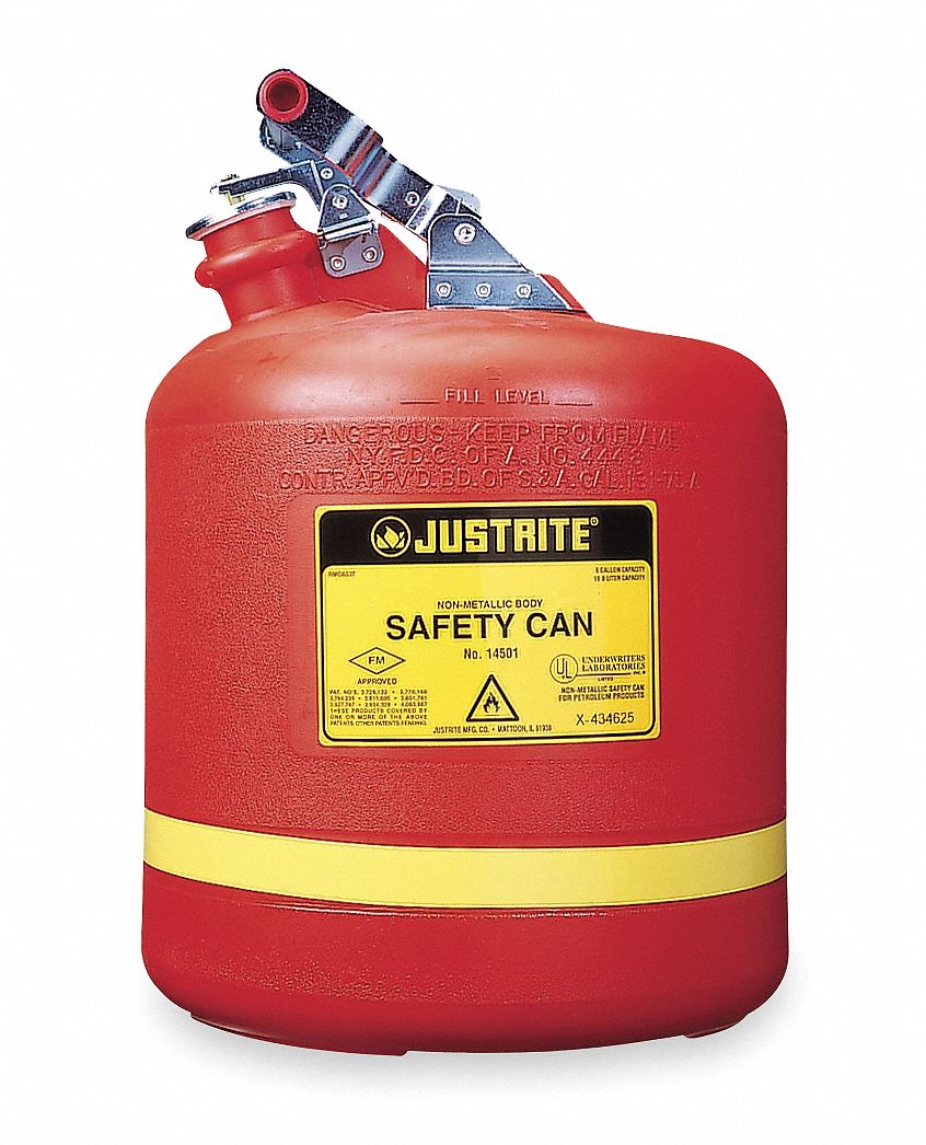 Type I Safety Can 5 gal Red 16In H