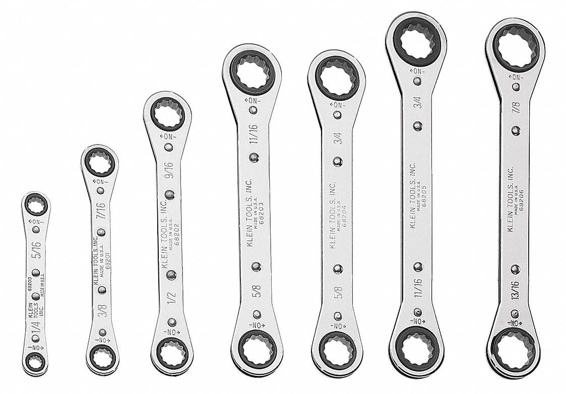 Box End Wrench Set Chrome Offset SAE