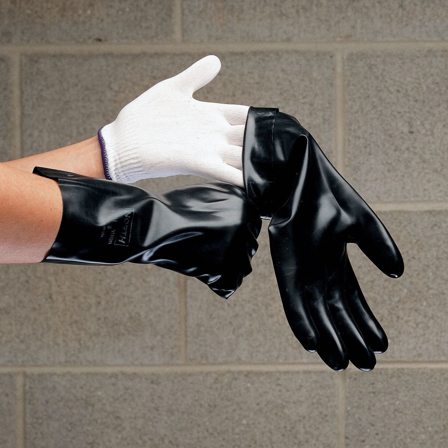 Glove Liner White Half Finger PK10