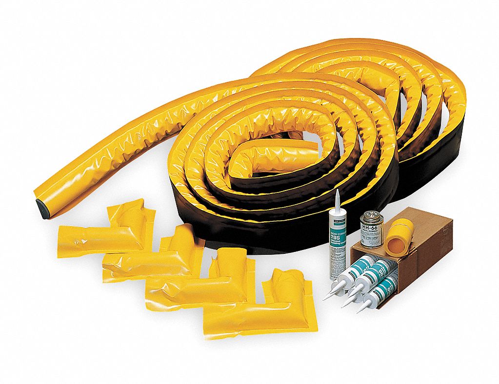 Spill Berm Corner Yellow Vinyl