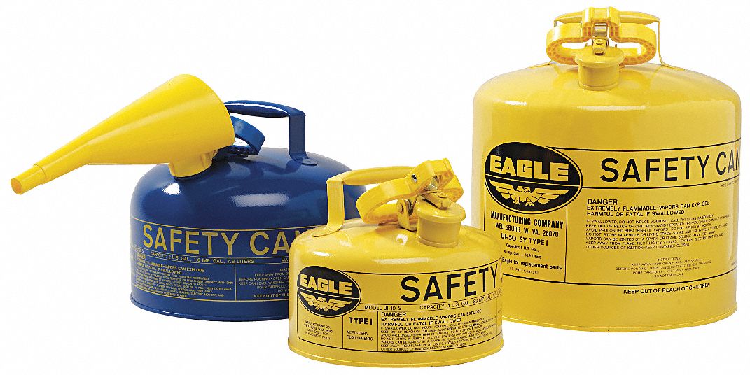 Type I Safety Can 1 gal Blue 8 H 9 OD
