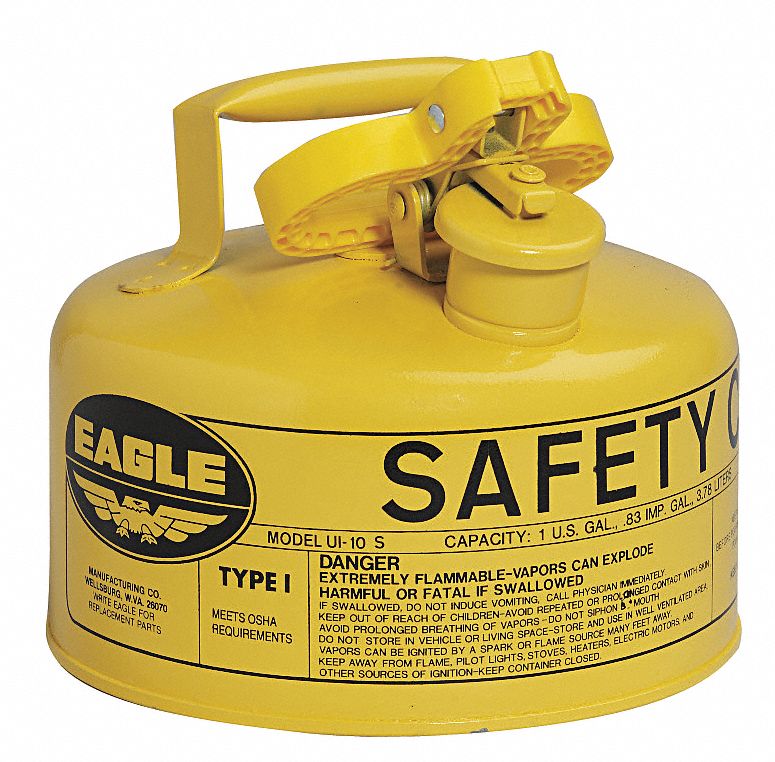 Type I Safety Can 1 gal Yellow 8In H
