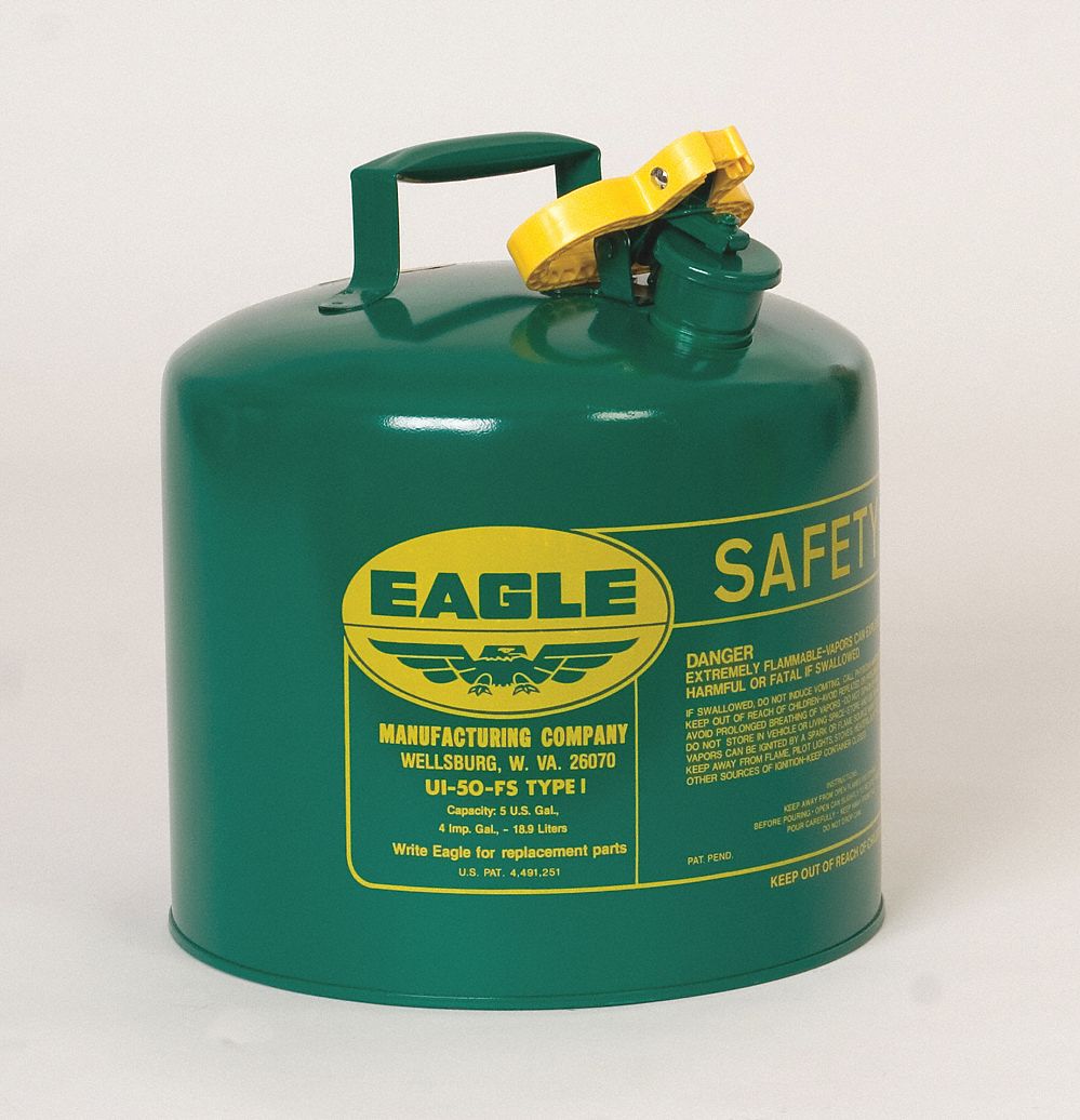 Type I Safety Can 2 gal Green 9-1/2In H