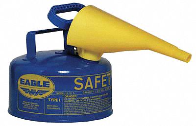 Type I Safety Can 1 gal Blue 8 H 9 OD