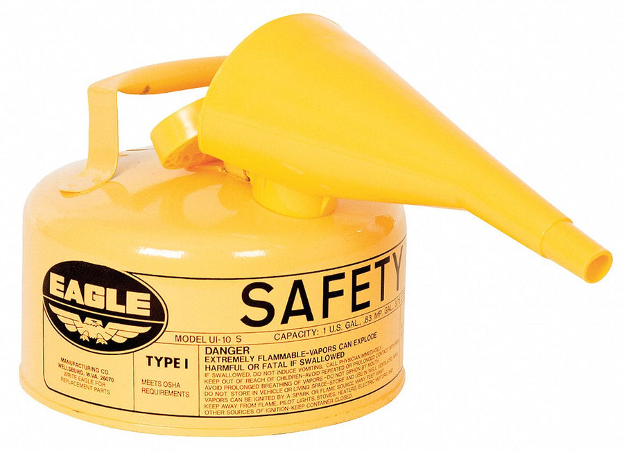 Type I Safety Can 1 gal Yellow 10In