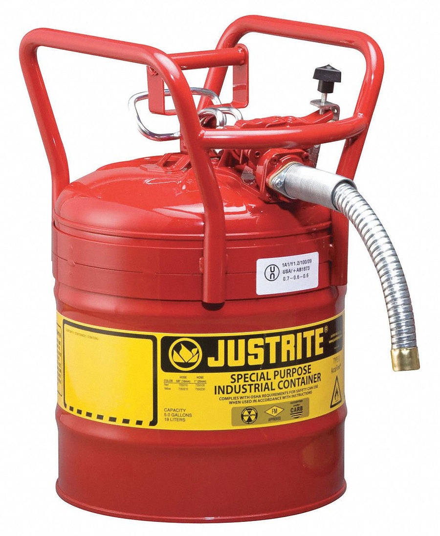 Type II DOT Safety Can Red 18-1/4 in H