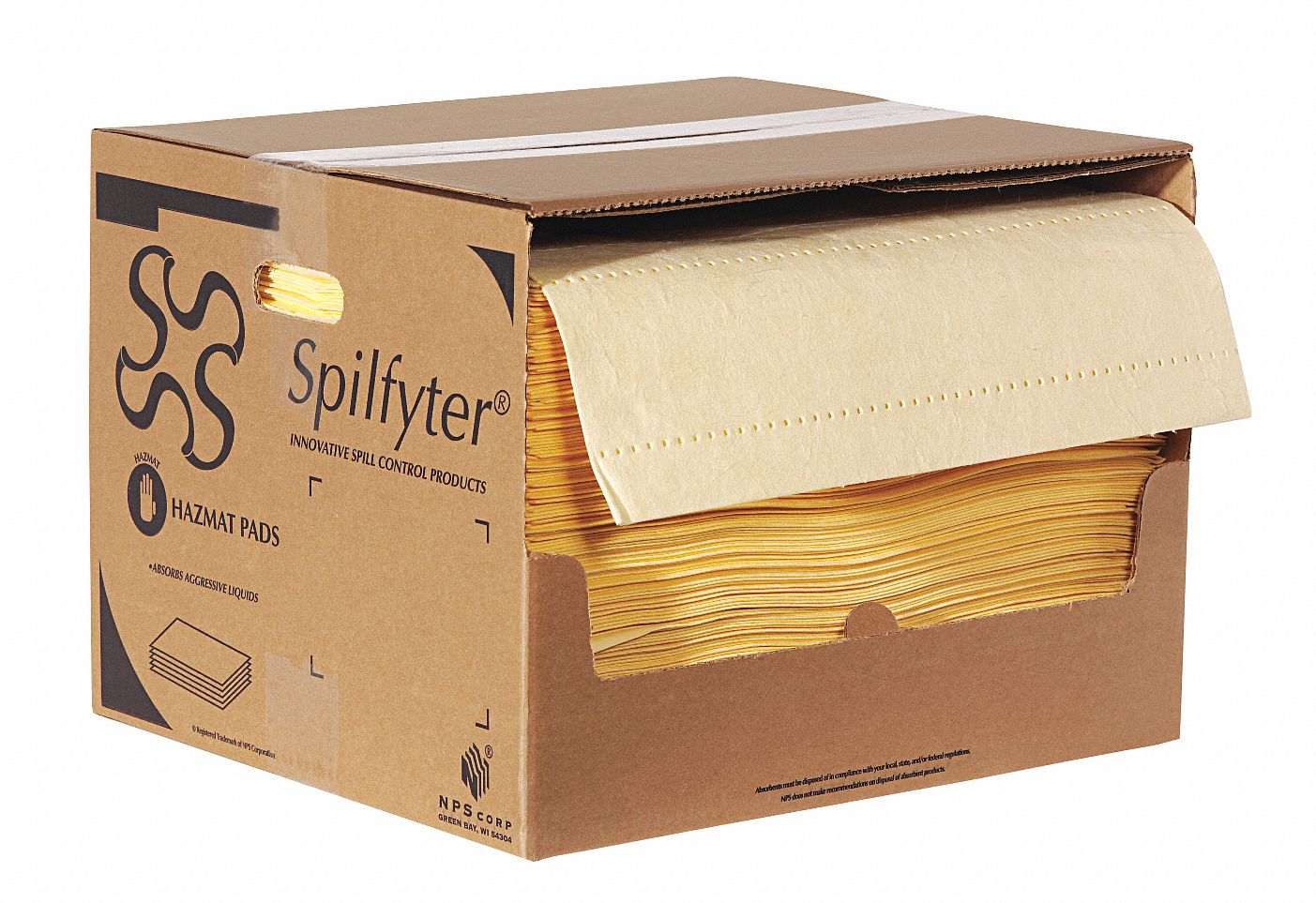 Absorbent Pad Chem/Hazmat Yellow PK200