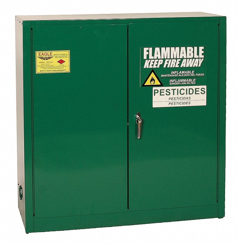 Steel Cabinet Pesticide Green 30 Gal