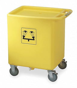 Eyewash Station Waste Container Yellow