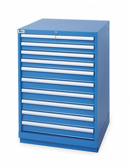 Mod Drwr Cab 41-3/4 H 10 Drwr Brght Blue