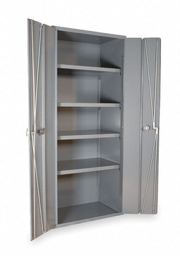 Storage Cabinet 84 x36 x18 Gray 4Shlv