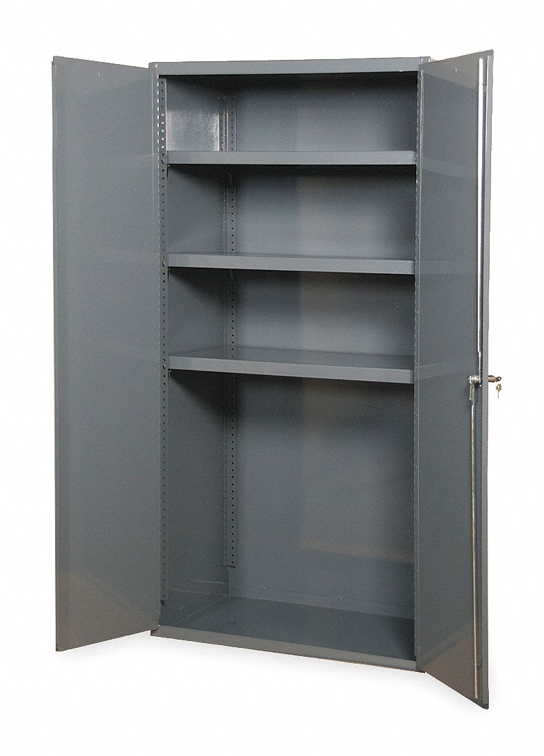 Storage Cabinet 72 x48 x24 Gray 3Shlv
