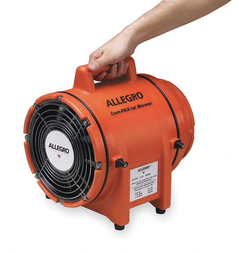 Confined Space Fan Orange 12 W