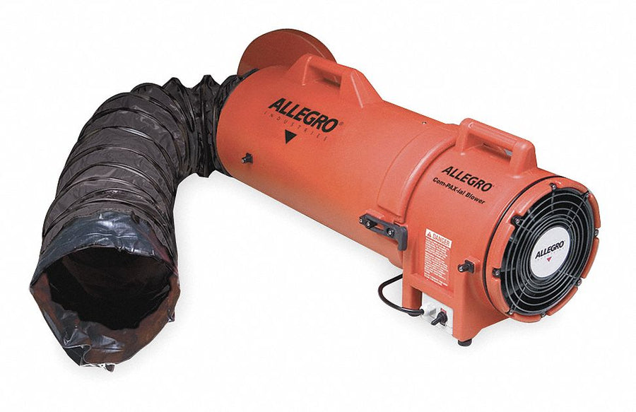 Confined Space Fan Orange 13 1/2 W