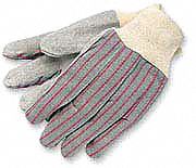 Leather Gloves Gray L PK12