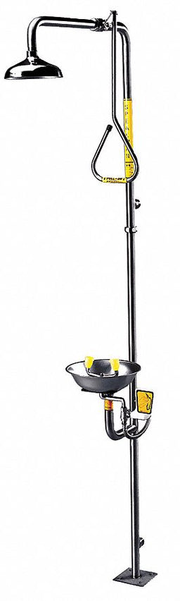 Eye/Face Wash Station Plumbed Push Hndle