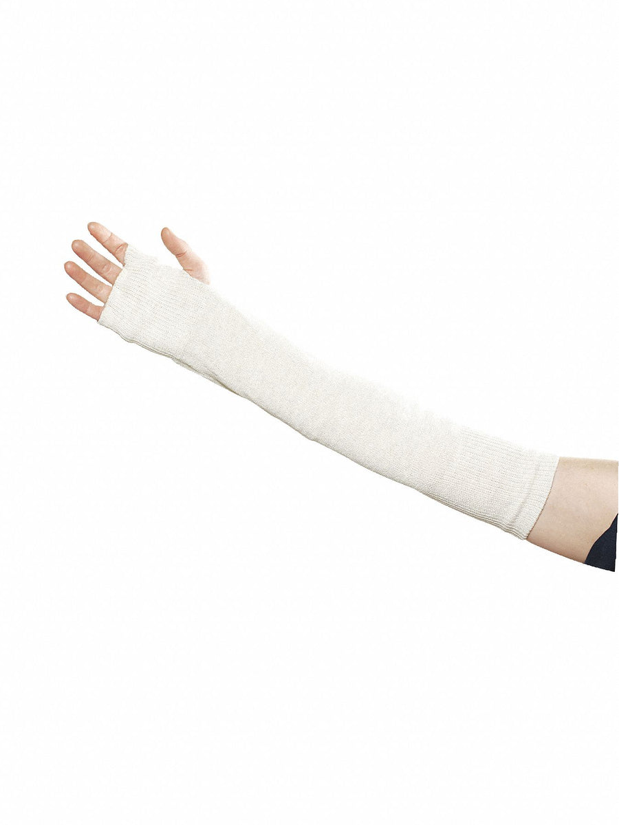 HR Sleeve w/Thumbhole Univ 18 In L White
