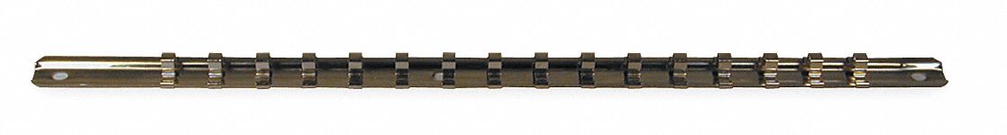 Socket Rail Silver Steel 17 in 1PK