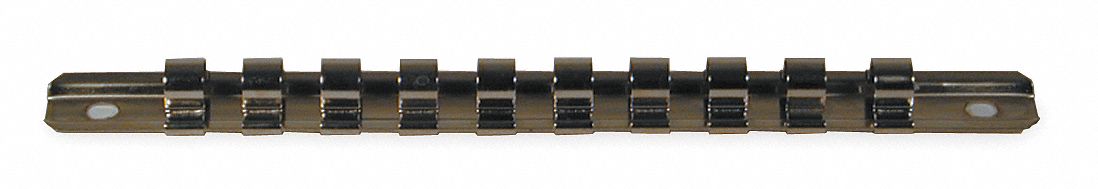 Socket Rail Silver Steel 17 in 1PK