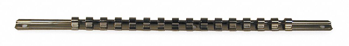 Socket Rail Silver Steel 17 in 1PK