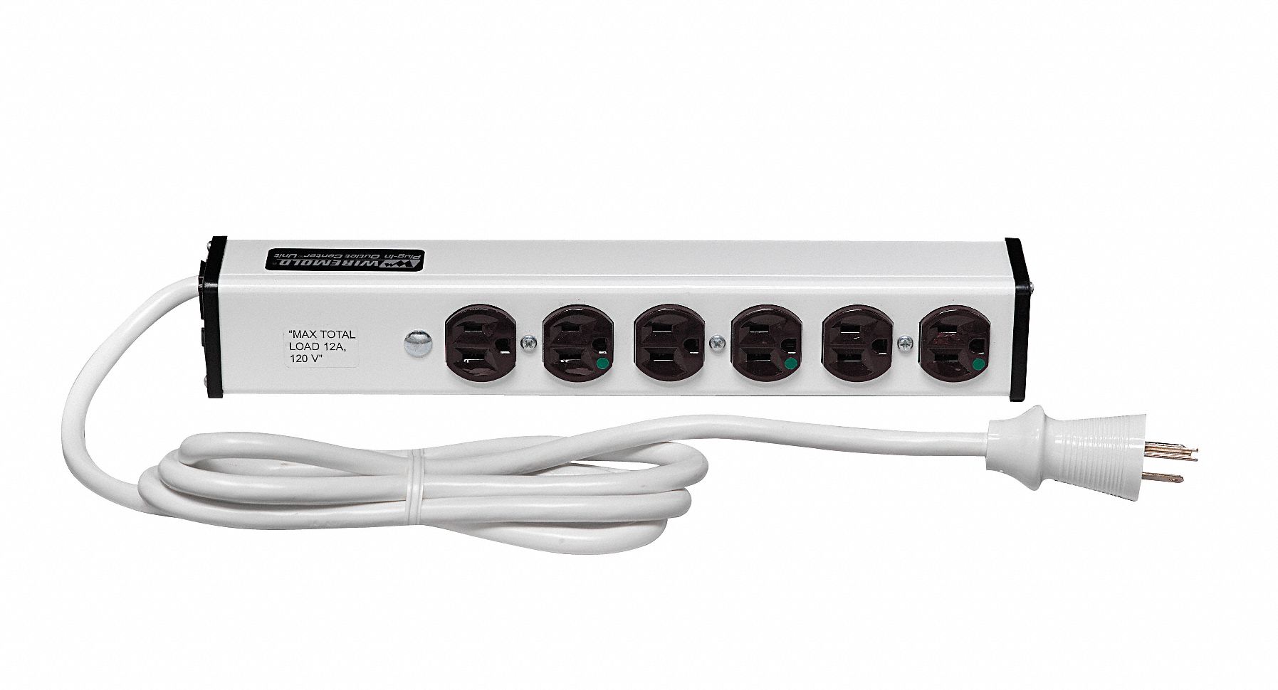Outlet Strip 6 Outlet 15A 13-1/4 L Wht