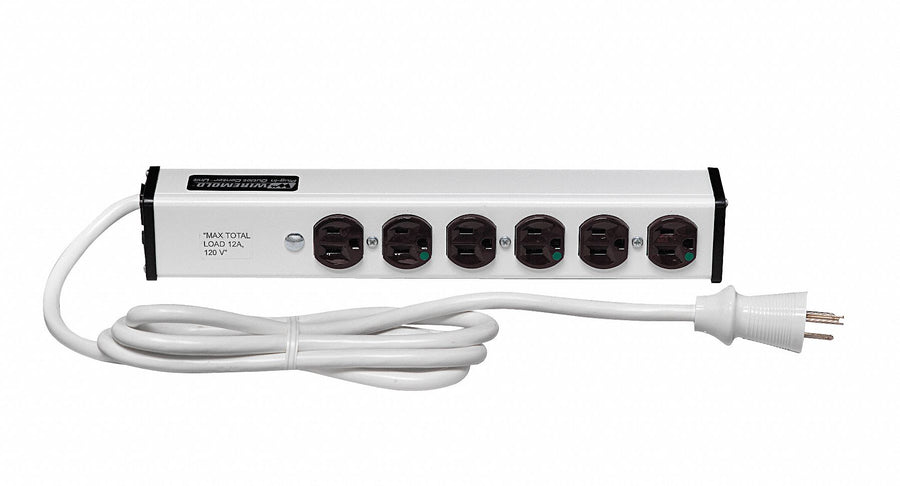 Outlet Strip 6 Outlet 15A 13-1/4 L Wht