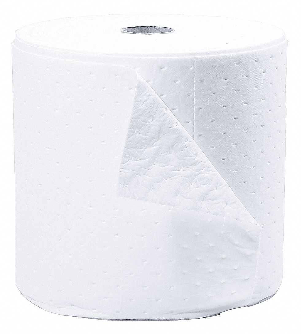 Absorbent Roll Oil-Based Liquids White