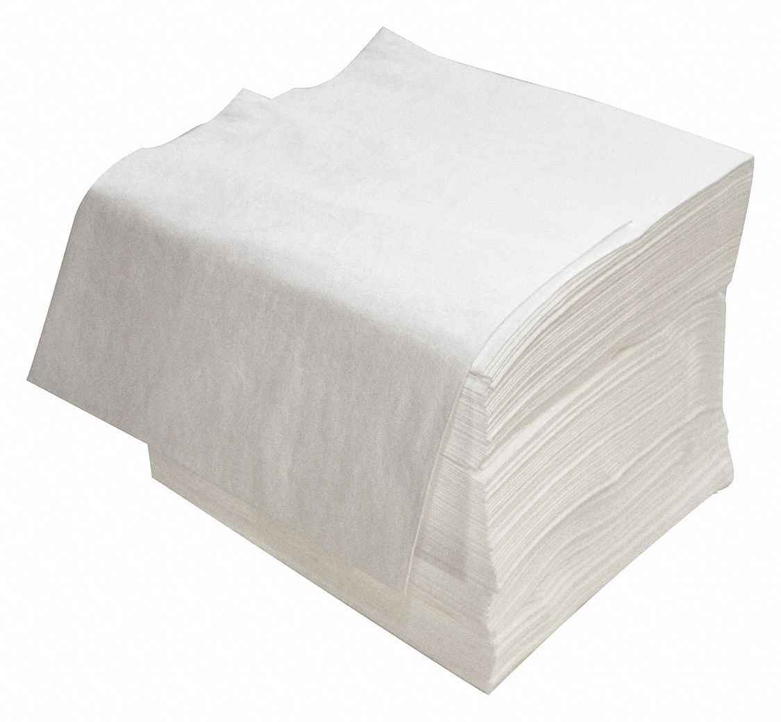 Absorb Pad Oil-Based Liquids White PK100