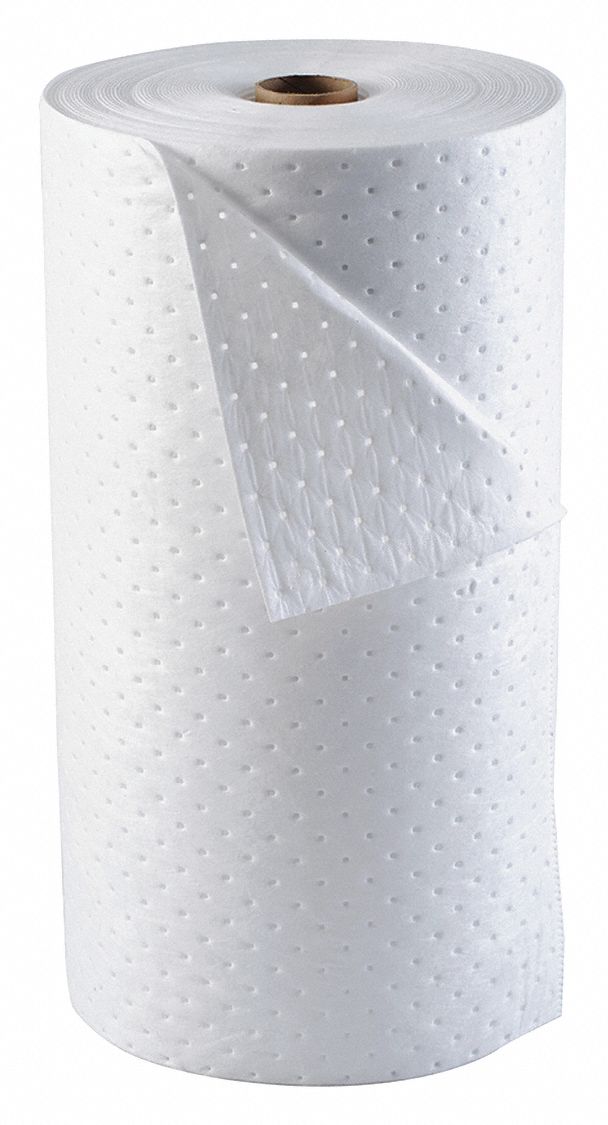 Absorbent Roll Oil-Based Liquids White