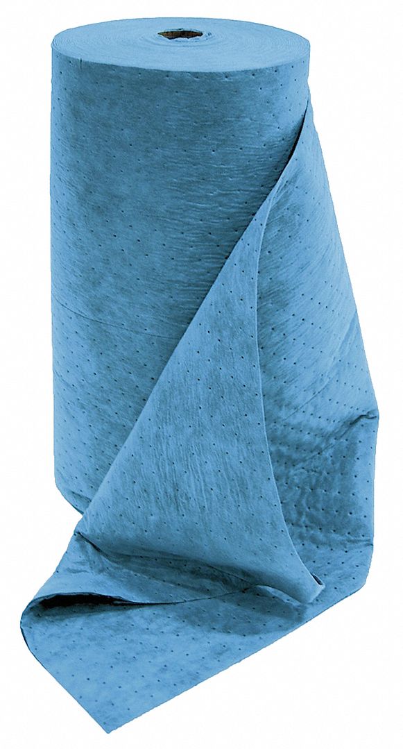 Absorbent Roll Oil-Based Liquids Blue