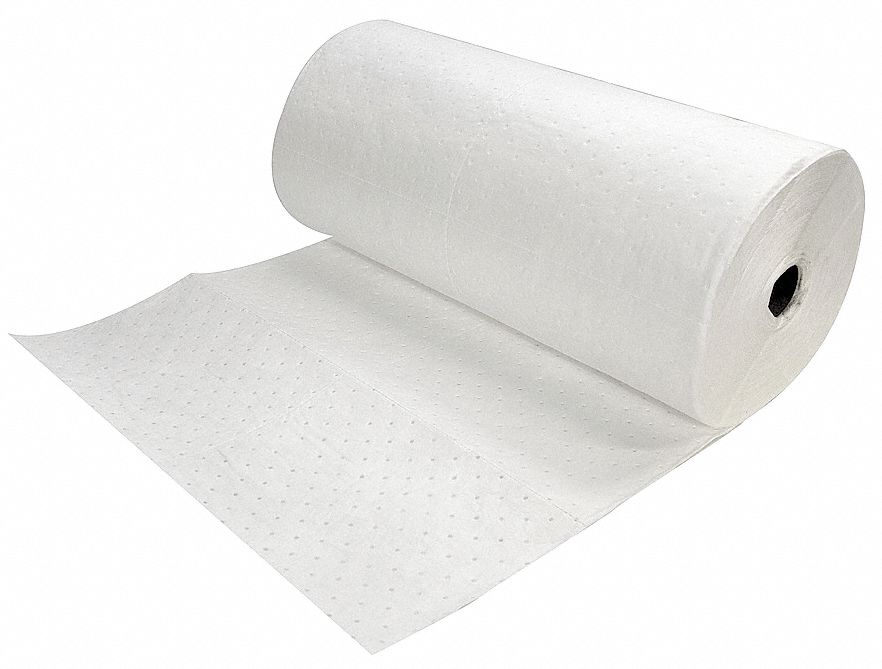 Absorbent Roll Oil-Based Liquids White
