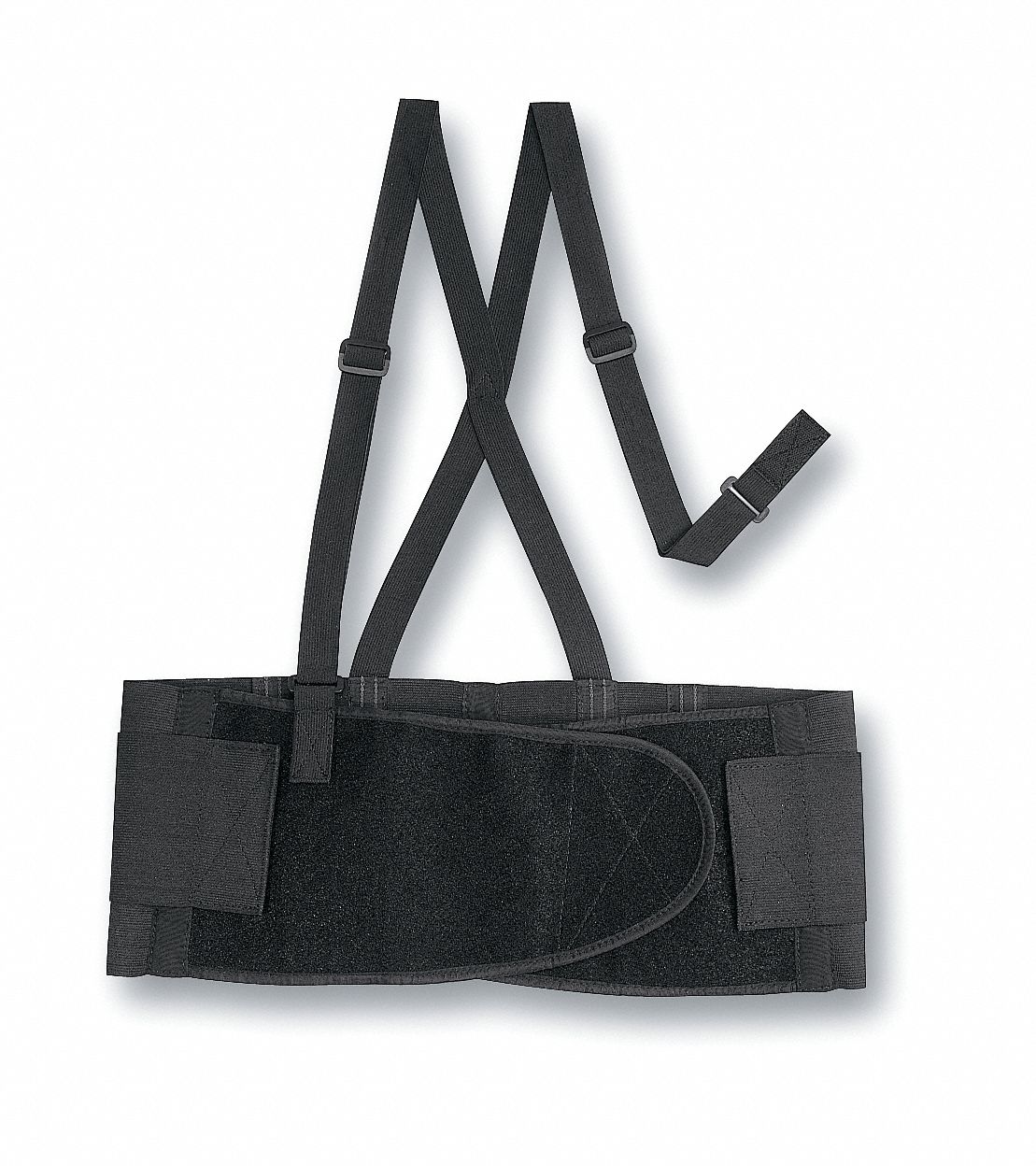 E0288 Back Support w/Suspenders Black L